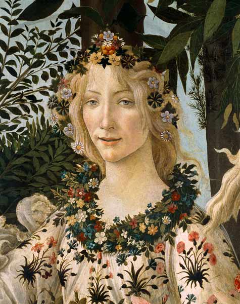 Detalle del cuadro «La primavera», cabeza de Flora – Sandro Botticelli Sandro Botticelli 70x85