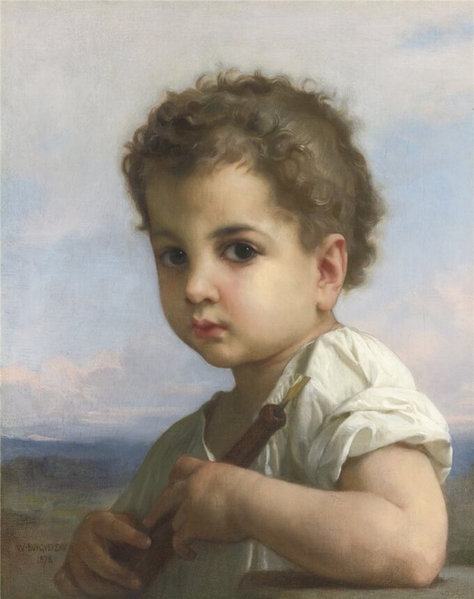 Jugador de flauta – William Bouguereau William Bouguereau 70x85