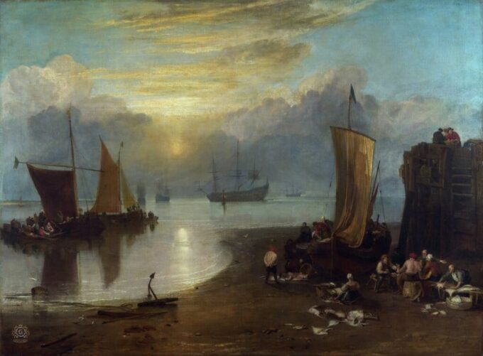 El sol se levanta en la niebla – William Turner William Turner 105x70