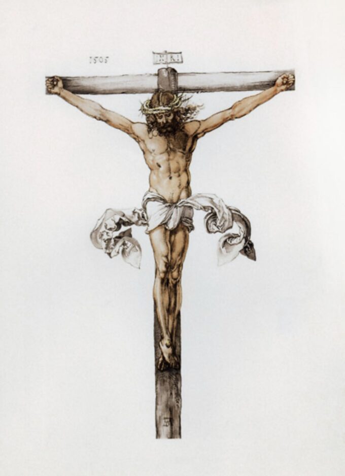 La crucifixión de Cristo de Albrecht Dürer Albrecht Dürer 70x105