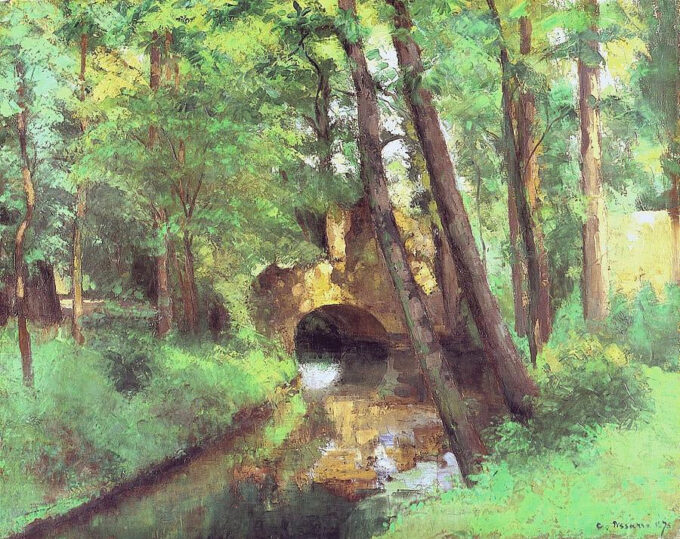 El pequeño puente, Pontoise – Camille Pissarro Camille Pissarro 85x75