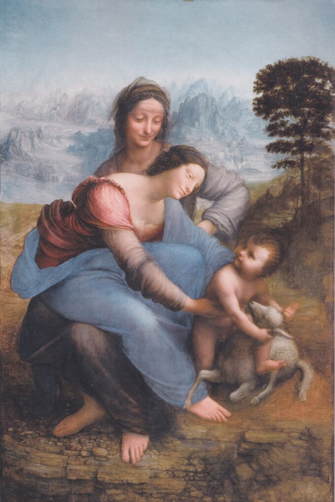 La Virgen con el Niño y Santa Ana – Leonardo da Vinci Leonardo da Vinci 70x105