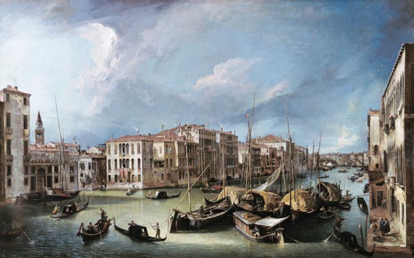 El Gran Canal de Venecia con el puente de Rialto – Giovanni Antonio Canal Giovanni Antonio Canal 105x70