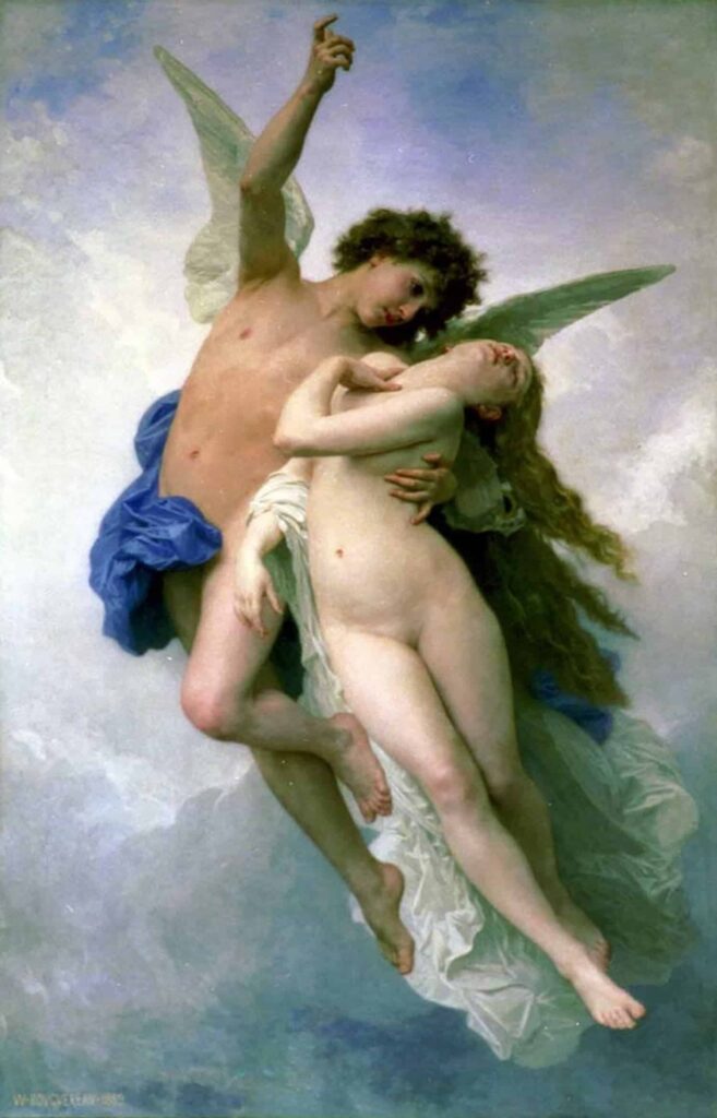 Psique y el Amor – William Bouguereau William Bouguereau 70x120