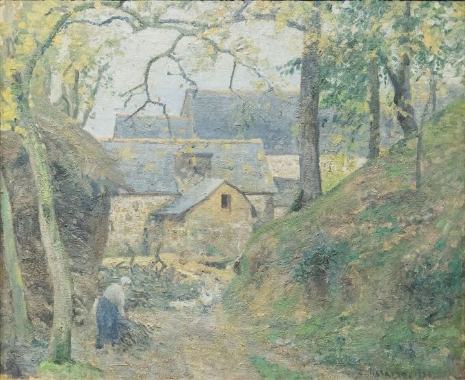 La granja en Montfoucault – Camille Pissarro Camille Pissarro 85x75