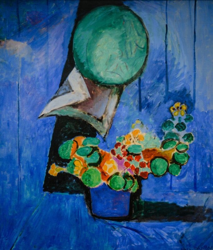 Flores y plato de cerámica – Matisse Henri Matisse 70x85