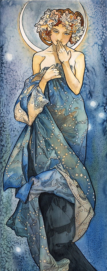 Clair de lune – Mucha Alfons Mucha