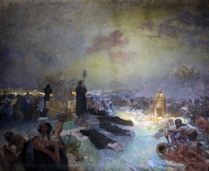 Después de la batalla de la colina de Vítkov – Mucha Alfons Mucha