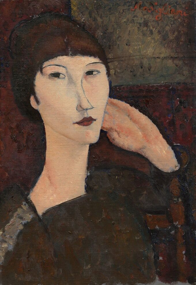 Mujer con flequillo – Amedeo Modigliani Amedeo Modigliani