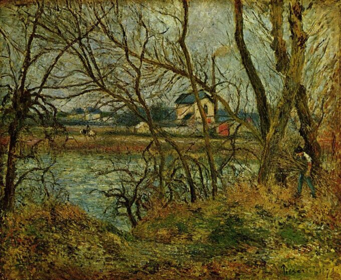 Los bordes del Oise cerca de Pontoise – Camille Pissarro Camille Pissarro 85x75