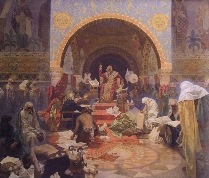 El zar búlgaro Simeón – Mucha Alfons Mucha