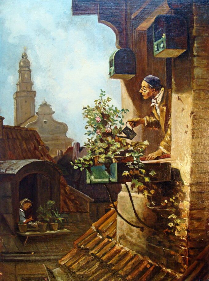 La habitación bajo el tejado – Carl Spitzweg Carl Spitzweg 70x85