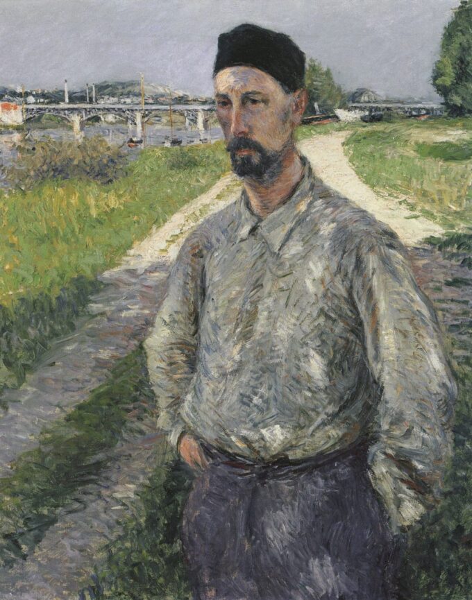 Retrato de Eugène Lamy – Caillebotte Gustave Caillebotte 70x85