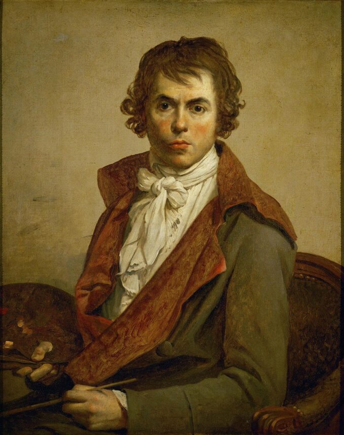 Autorretrato (David) – Jacques-Louis David Cuadros Populares 70x85