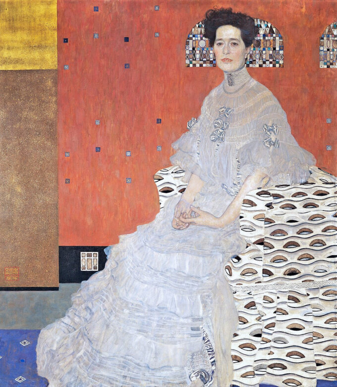 Retrato de Fritza Riedler – Gustav Klimt Cuadros Populares 70x70