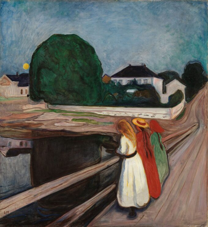 Chicas jóvenes en un puente – Edvard Munch Edvard Munch 70x70