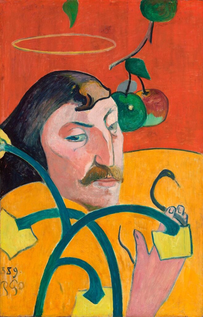 Autorretrato con nimbo – Paul Gauguin Paul Gauguin 70x105