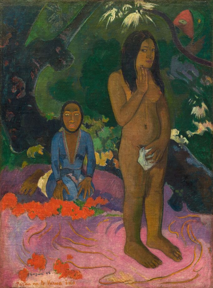 Palabra del espíritu maligno – Paul Gauguin Paul Gauguin 70x105