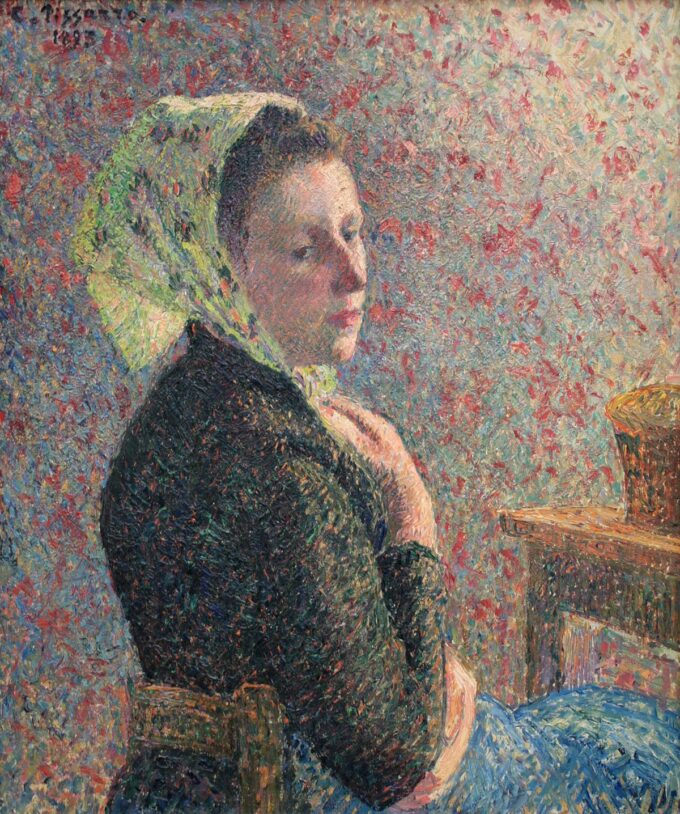 Mujer con pañuelo verde – Camille Pissarro Camille Pissarro 70x85