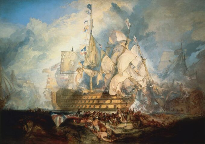 La Batalla de Trafalgar – William Turner William Turner 105x70