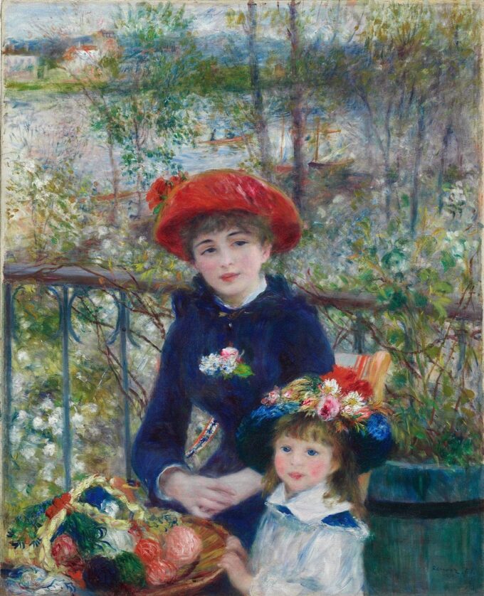 Las Dos Hermanas (En la terraza) – Pierre-Auguste Renoir Cuadros Populares 70x85