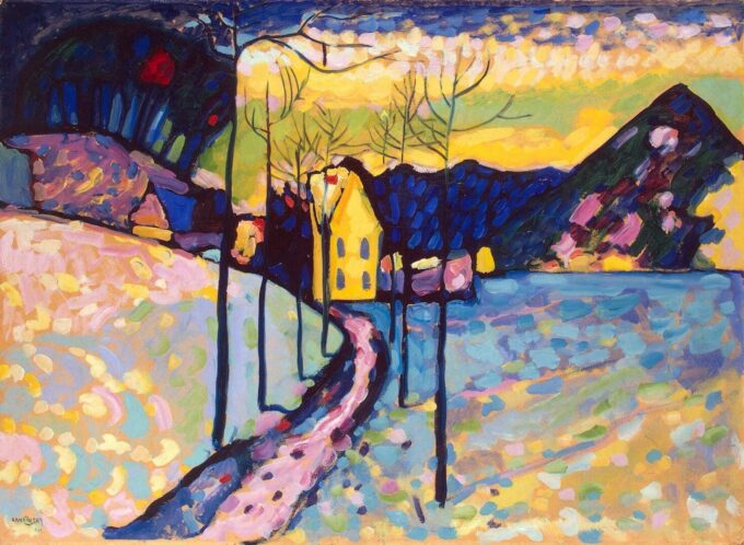 Paisaje de invierno – Vassily Kandinsky Vasili Kandinski 105x70