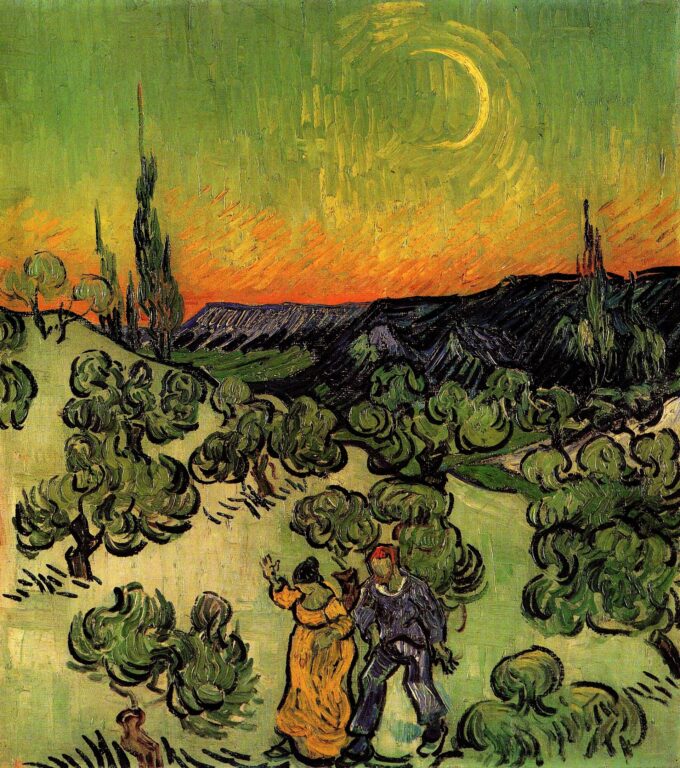 Pasaje a la luz de la luna – Van Gogh Vincent Van Gogh 70x85