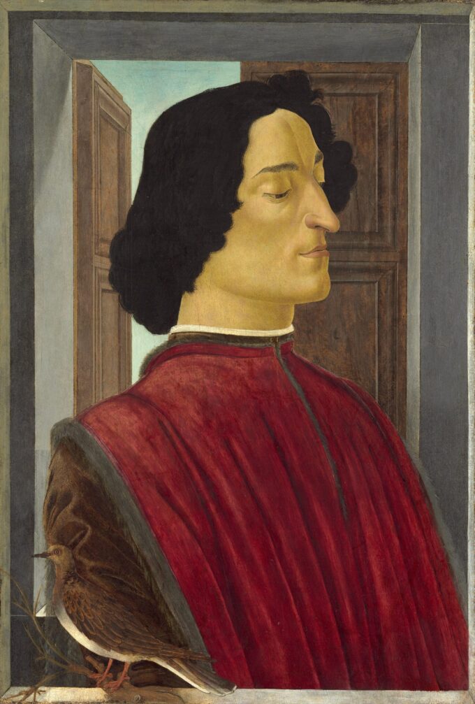 Retrato de Giuliano de’ Medici (1453-1478) – Sandro Botticelli Sandro Botticelli 70x105