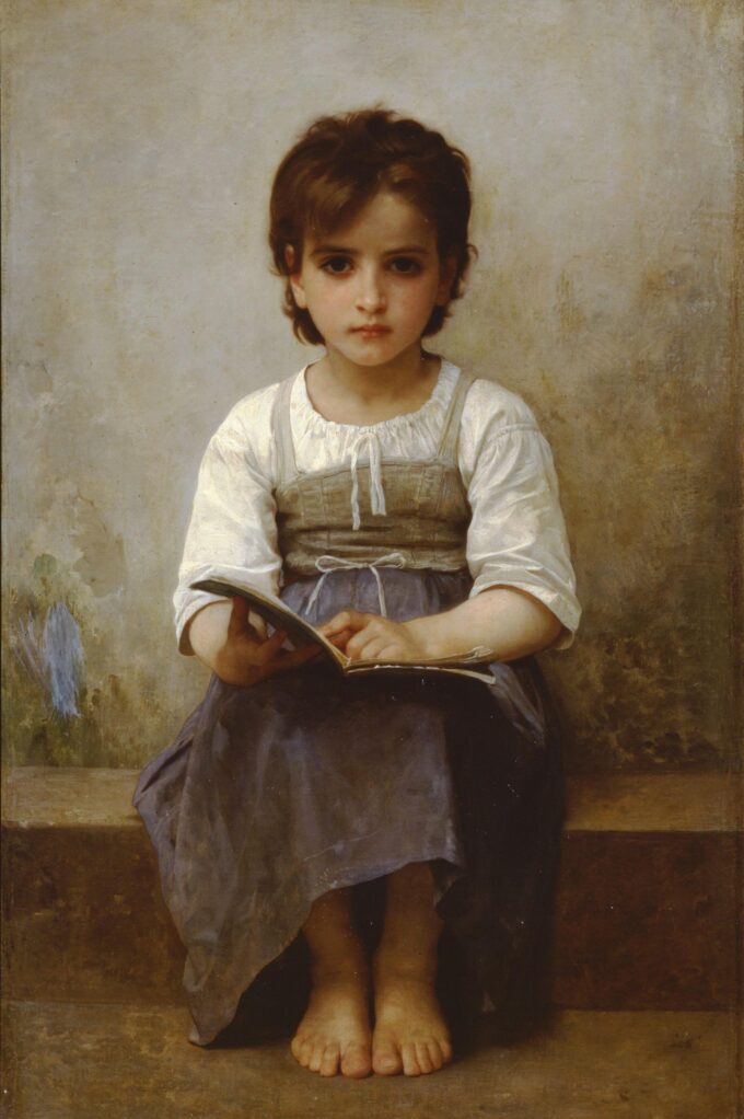 La dura lección – William Bouguereau William Bouguereau 70x105