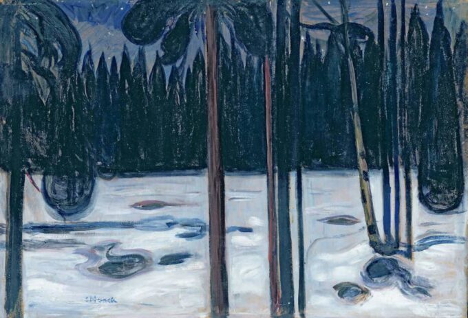 Paisaje de invierno, 1910 – Edvard Munch Edvard Munch 105x70