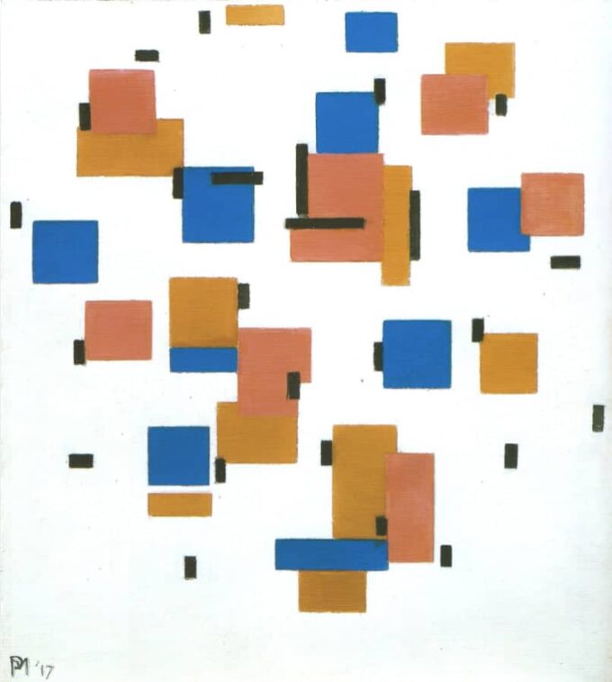 Composición en color B – Mondrian Piet Mondrian 70x70