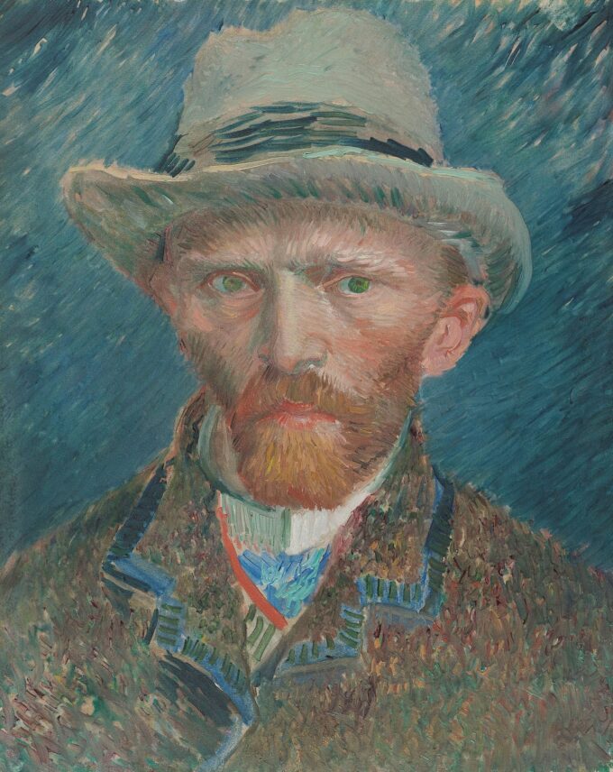 Autorretrato, 1886 – Van Gogh Autorretratos de Vincent van Gogh 70x85