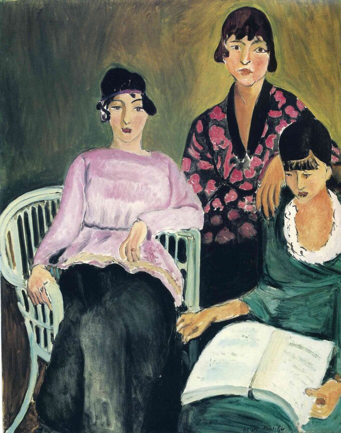 Las tres hermanas 1917 – Matisse Henri Matisse 70x85