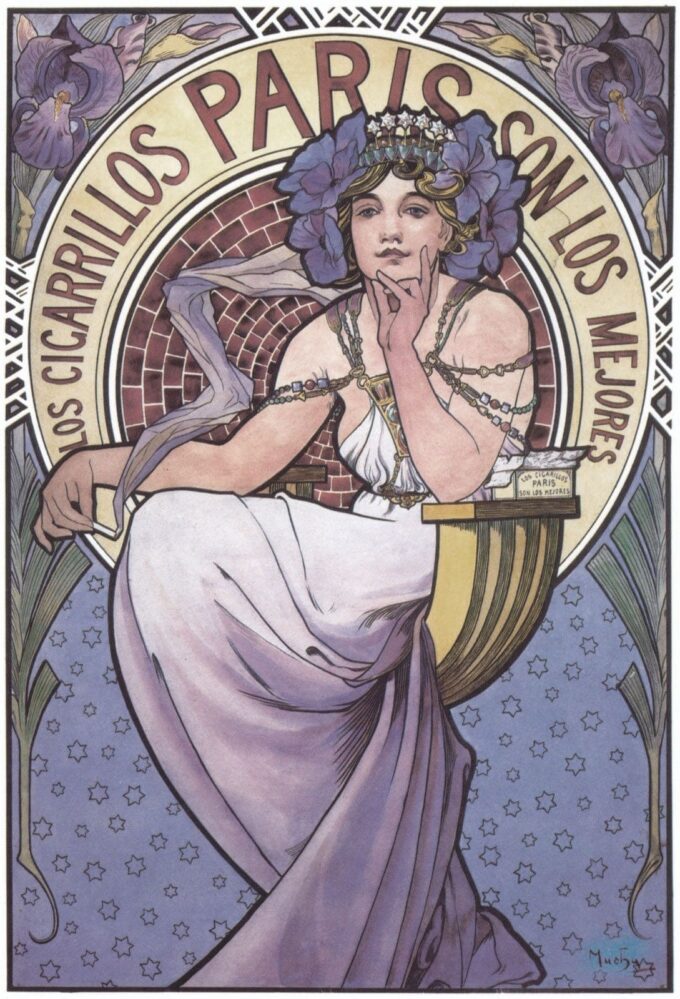 Cigarrillos de París – Mucha Alfons Mucha