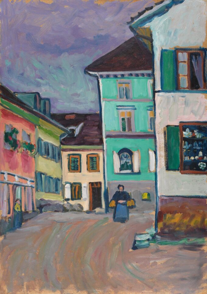 Murnau en la parte superior de la Johannisstrasse – Vassily Kandinsky Vasili Kandinski 70x105