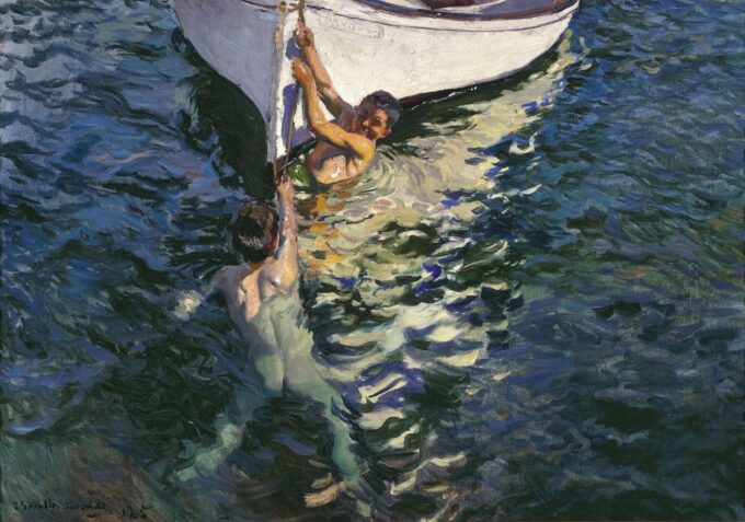 El barco blanco de Jávea – Sorolla Joaquín Sorolla 105x70