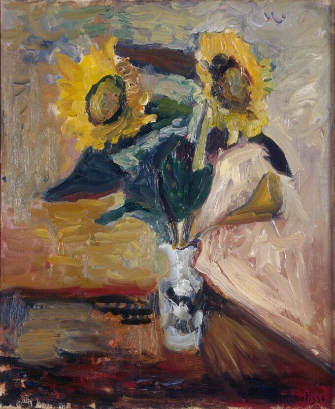 Jarrón con girasoles – Matisse Henri Matisse 70x85