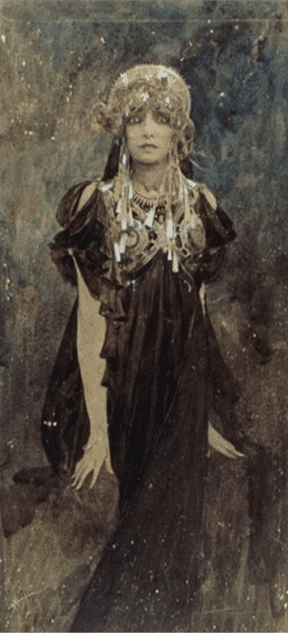 Retrato de Sarah Bernhardt – Mucha Alfons Mucha