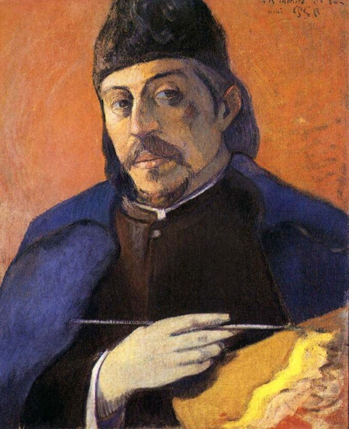 Autorretrato con paleta – Paul Gauguin Paul Gauguin 70x85