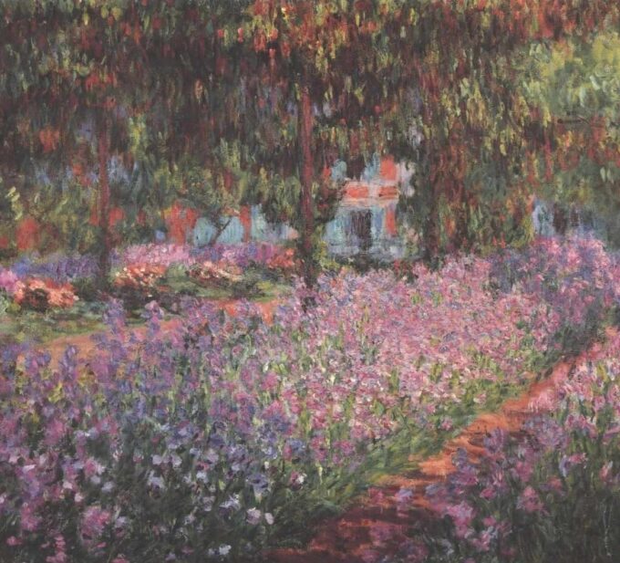 El Jardín del artista en Giverny (iris) – Claude Monet Claude Monet 70x70