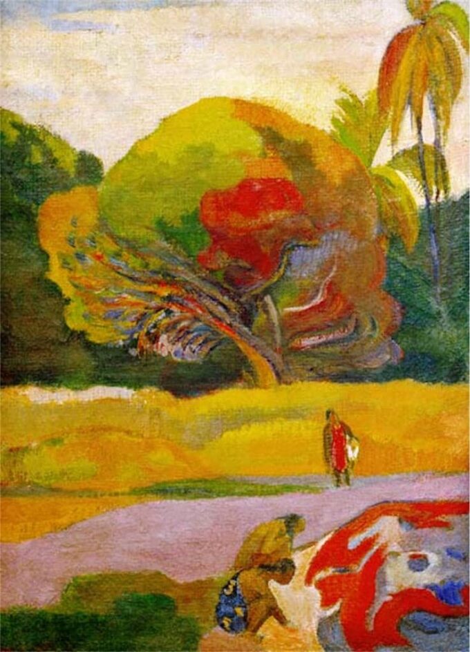 Las mujeres al borde del río – Paul Gauguin Paul Gauguin 70x105