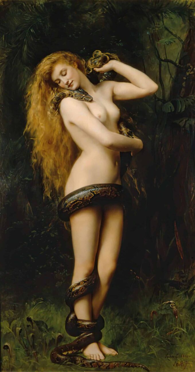 Lilith de John Collier Cuadros Populares 70x140