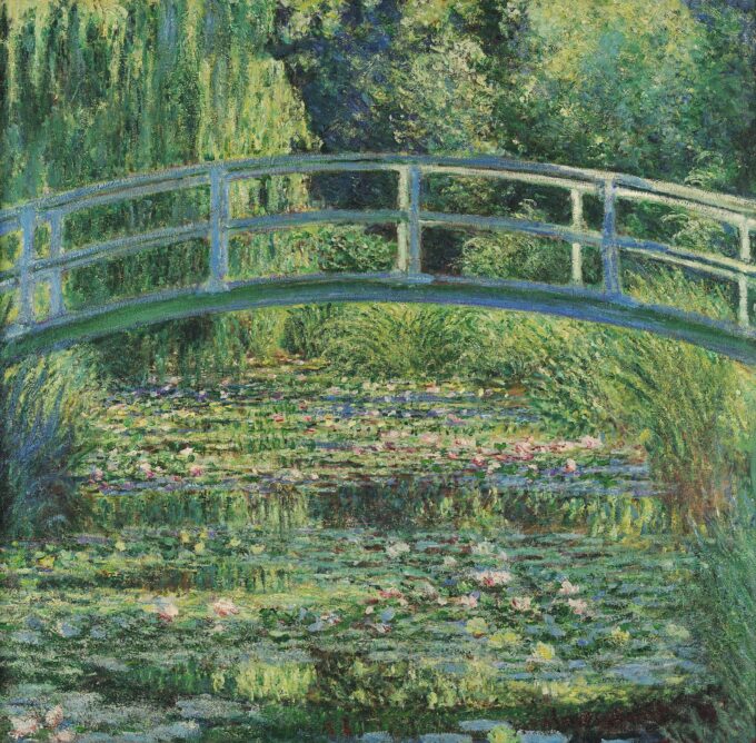 Nenúfares y puente japonés – Claude Monet "Les Nymphéas" de Claude Monet 70x70