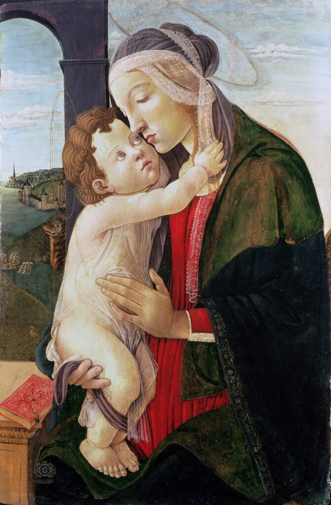 La Virgen con el Niño, siglo XV – Sandro Botticelli Sandro Botticelli 70x105