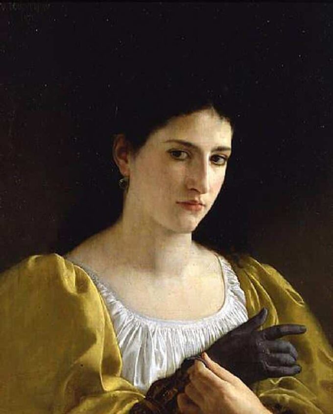 Dama con guante – William Bouguereau William Bouguereau 70x85