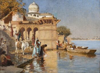 A lo largo de los Ghats, Mathura – Edwin Lord Weeks Edwin Lord Weeks