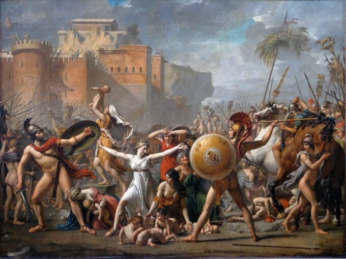 La intervención de las Sabinas – Jacques-Louis David Cuadros Populares 105x70