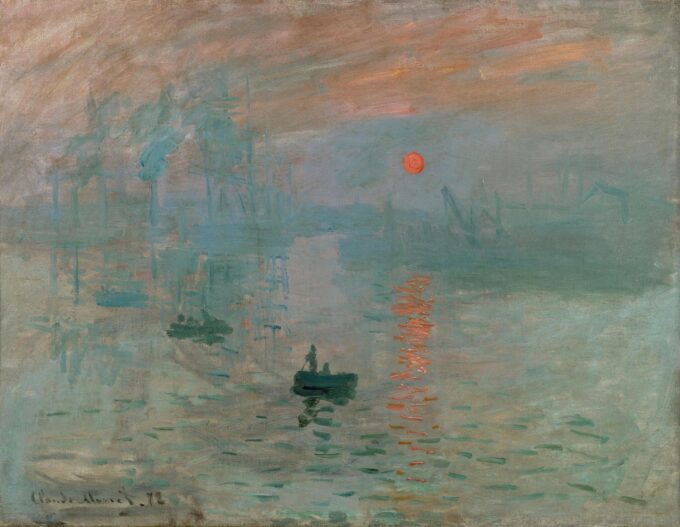 Impresión, sol naciente – Claude Monet Claude Monet 85x75