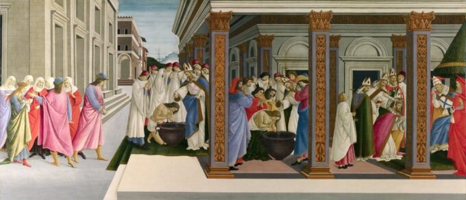 Tres milagros de san Zénobio – Sandro Botticelli Sandro Botticelli 160x70