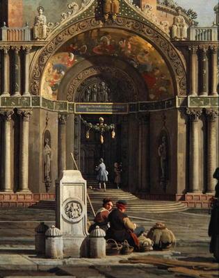 Detalle de Capriccio en una iglesia (óleo sobre lienzo) – Giovanni Antonio Canal Giovanni Antonio Canal 70x85